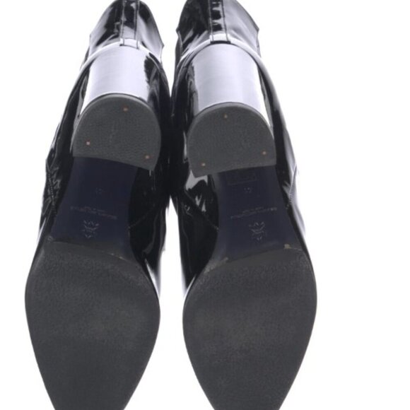 Miu Miu Patent Leather Black Chelsea Boots Botties NEW Size 11 Euro 41 - Picture 6 of 11